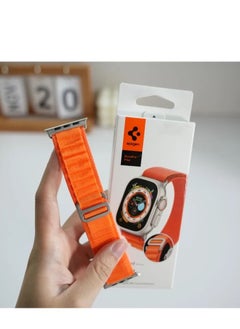 Alpine Loop Nylon Band 49mm 45mm 44mm 42mm, Adjustable with Metal C-Hook Strap- Orange - pzsku/Z9A607CC7D10441164125Z/45/_/1708939968/dcea819a-2088-4d3e-8c0a-ab3a3cceca11