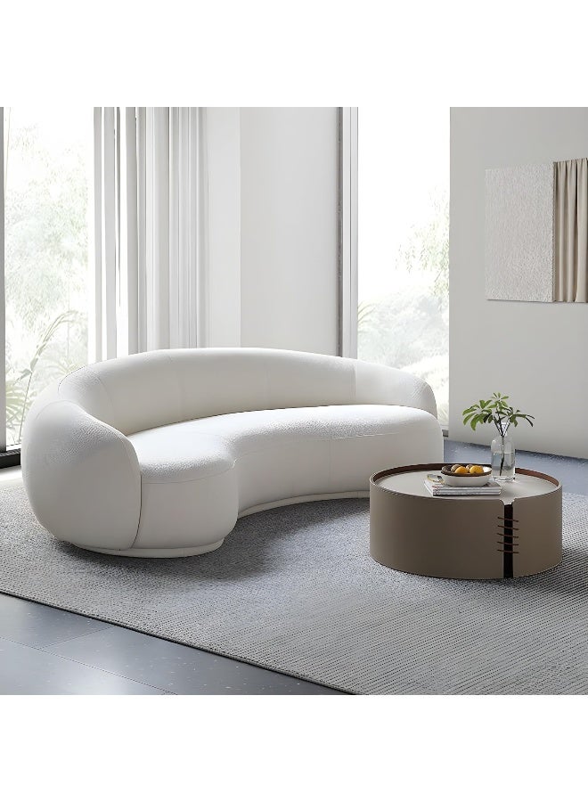 Comfynest Contemporary Stationary Fabric 4 Seater Living Room Tuxedo Arm Sofa  - Image 1
