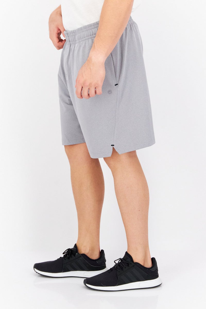 Gaiam Men Sportswear Fit Training Shorts, Grey - Image 3