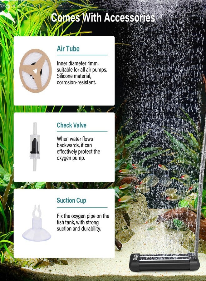 hygger Non-Clogging Fish Tank Bubbler, Aquarium Air Stone with Special EVA Material, Air Bubbler for Nano Air Pump Fish Tank Small Bucket and Hydroponics - Image 4