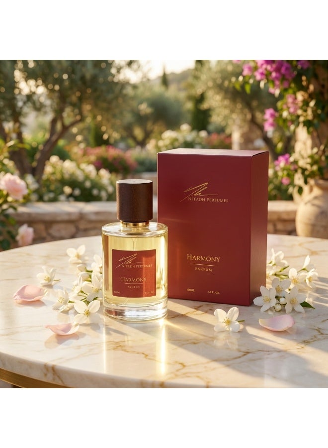 NFFADH PERFUMES Harmony Parfum 100ml – Floral Oriental Long Lasting Perfume for Men & Women – Made in Spain - Image 1