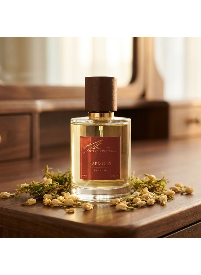NFFADH PERFUMES Harmony Parfum 100ml – Floral Oriental Long Lasting Perfume for Men & Women – Made in Spain - Image 3