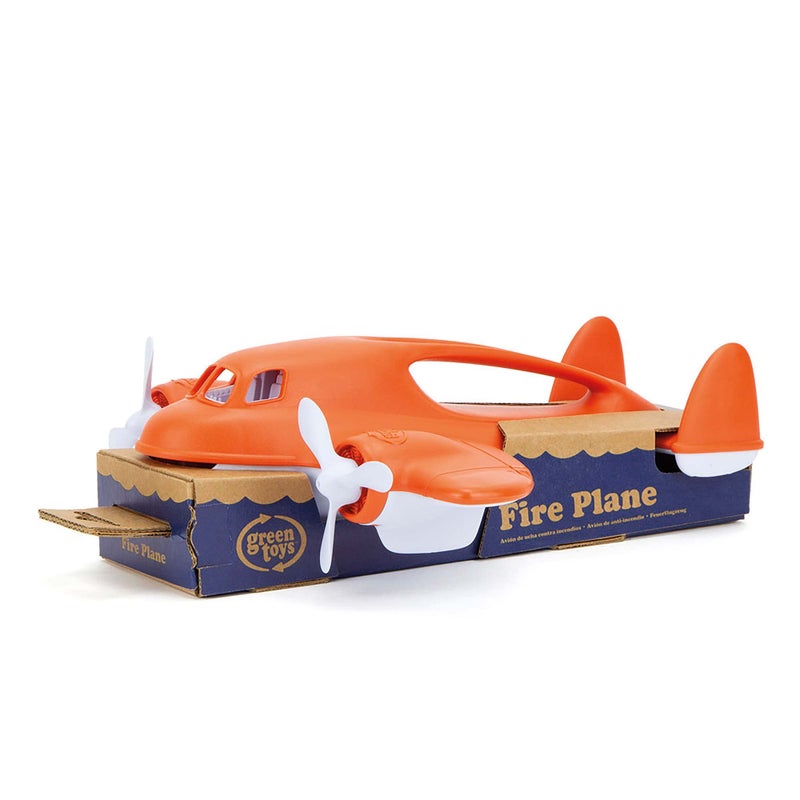 Green Toys Fire Plane - Pretend Play, Motor Skills, Kids Bath Toy Vehicle. No BPA, phthalates, PVC. Dishwasher Safe, Recycled Plastic, Made in USA. - Image 3