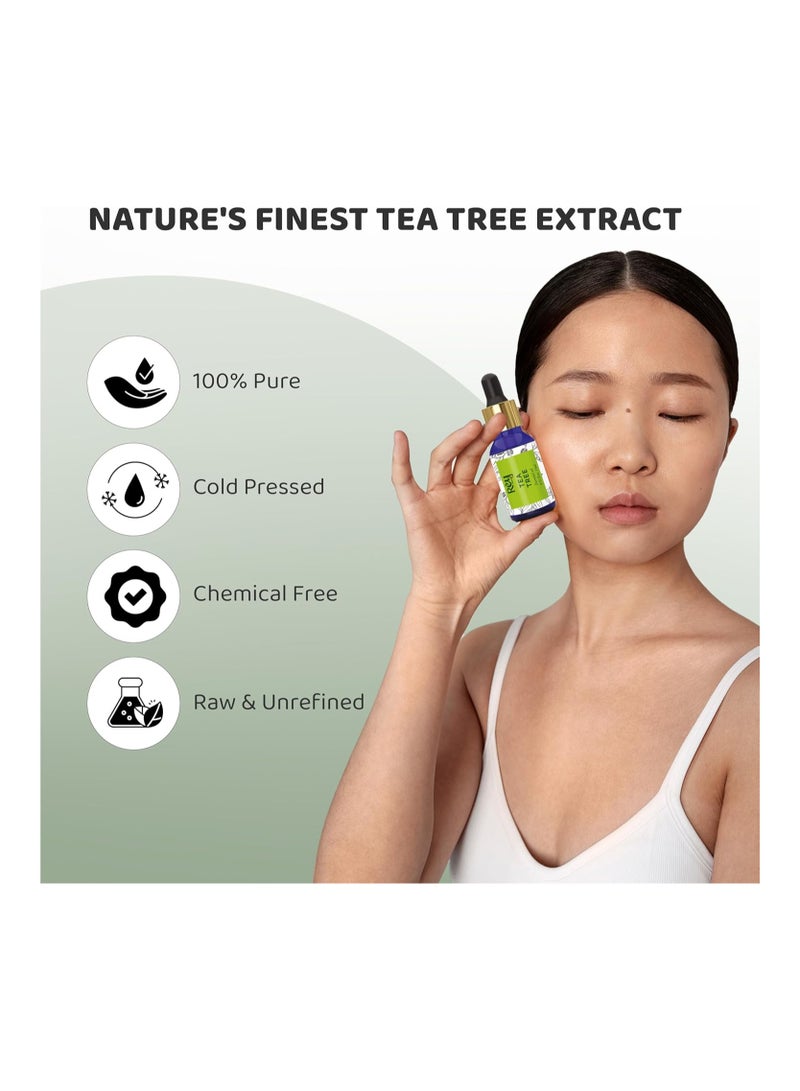 Rey Naturals ReyNaturals Tea Tree Oil | Tea Tree Essential Oil for Hair, Skin and Face Care 15 ml Pack of 2 - Image 3