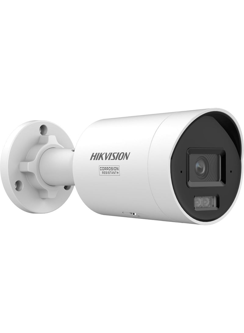 هيك فيجن DS-2CD2047G3-LI2UY/SRB 4MP ColorVu Smart Hybrid Light Bullet IP Camera, 2.8mm F1.0 Lens, 2688×1520, 111.1° Wide Angle, IR & White Light 40m, AI Human & Vehicle Detection, Two-Way Audio, Strobe & Audible Alarm, H.265+, PoE, IP67, NEMA 4X - Image 1
