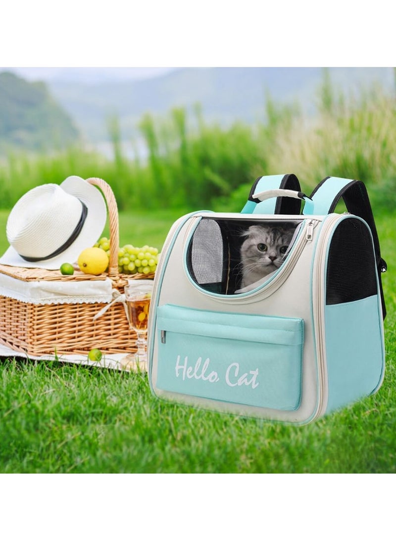 general Cat and dog carrier backpack, pet carrier dog backpack pet travel handbag, suitable for small and medium-sized cats and small dogs with hiking walking outdoor use - Image 4