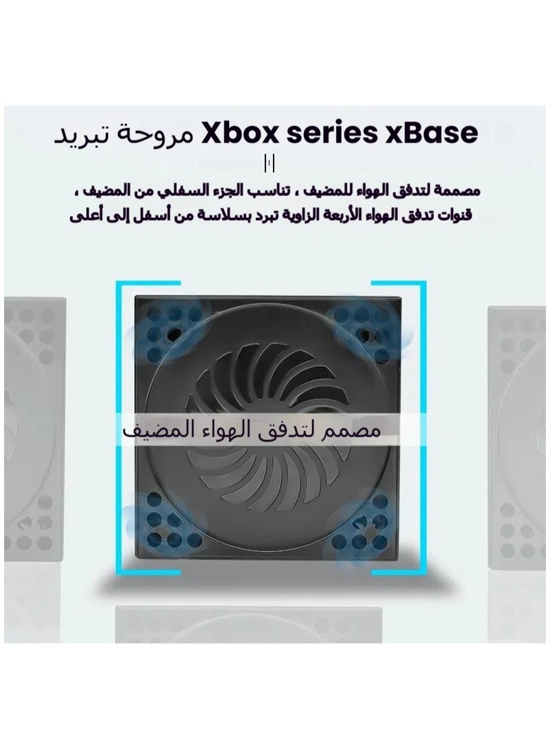 مروحة تبريد لجهاز Xbox Series X مع قاعدة ومنفذ USB - Image 3