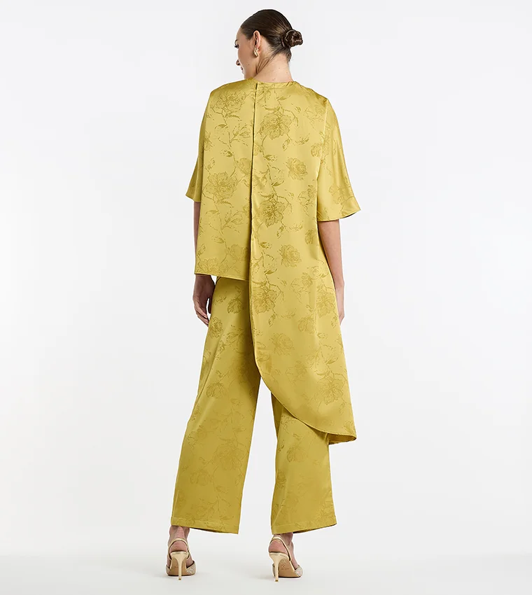 بي سي بي جي BCBG Jacquard Long Asymmetric Top