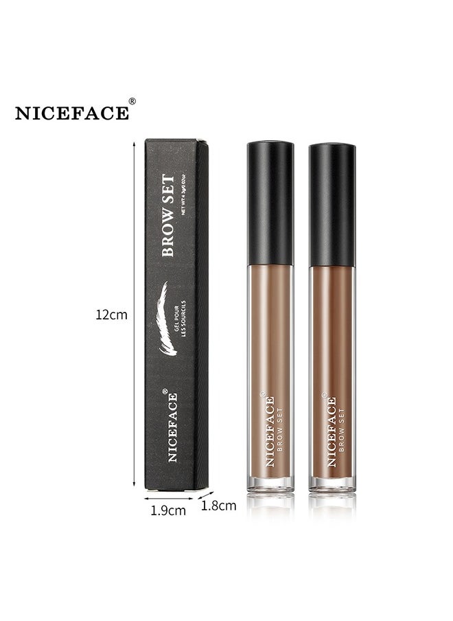 NICEFACE - Eyebrow Styling Liquid,Three-Dimensional Eyebrow Shape Modification,Waterproof And Sweat Resistant, Lasting No Smudging Light Brown(#02) - Image 1