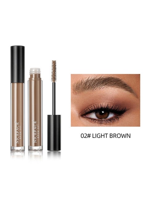 Eyebrow Styling Liquid,Three-Dimensional Eyebrow Shape Modification,Waterproof And Sweat Resistant, Lasting No Smudging Light Brown(#02)