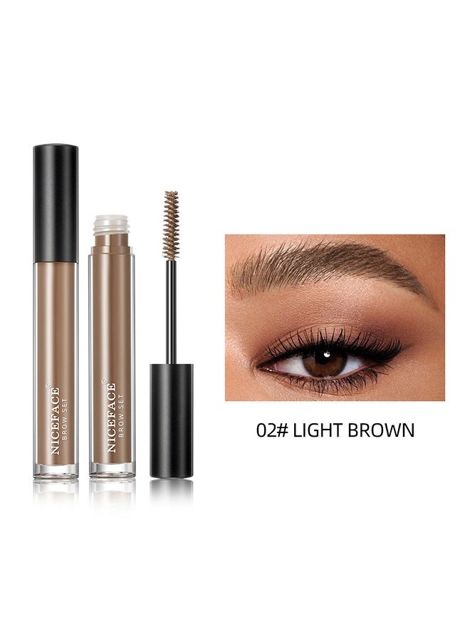 NICEFACE Eyebrow Styling Liquid,Three-Dimensional Eyebrow Shape Modification,Waterproof And Sweat Resistant, Lasting No Smudging Light Brown(#02)  - Image 1