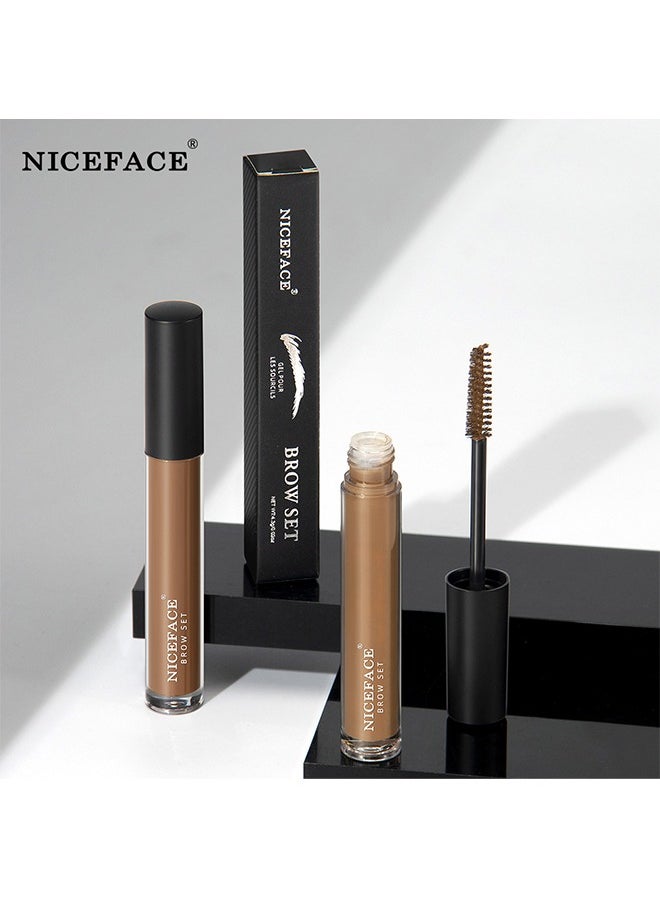 NICEFACE - Eyebrow Styling Liquid,Three-Dimensional Eyebrow Shape Modification,Waterproof And Sweat Resistant, Lasting No Smudging Light Brown(#02) - Image 1