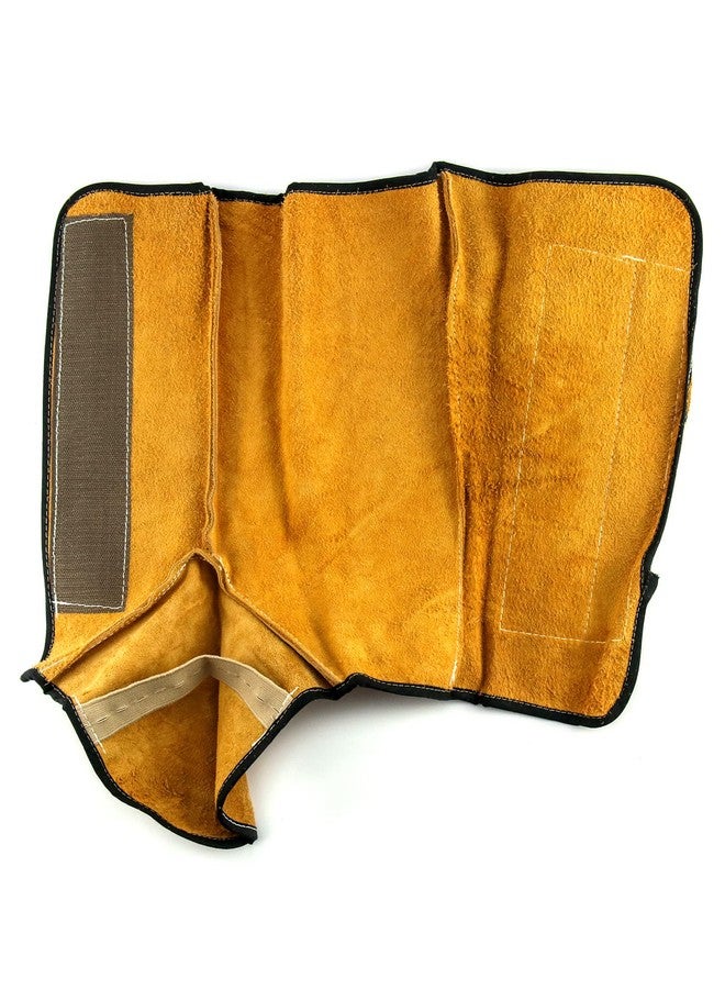 QWORK Fireproof Shoe Leg Cover Leather for Welding Welder Work Boot Protectors, Welding Safety Boot Covers, Leg Guards Gaiters, Men and Women - Image 3