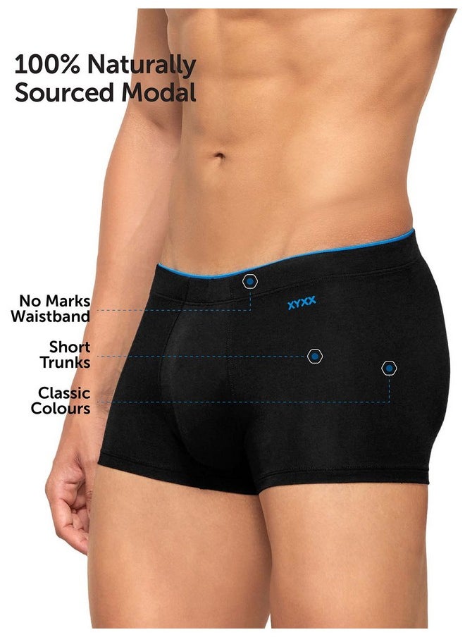 XYXX XYXX Men's Modal Solid (Pack of 1) (Uno Trunks Single_Black_L)  - Image 5