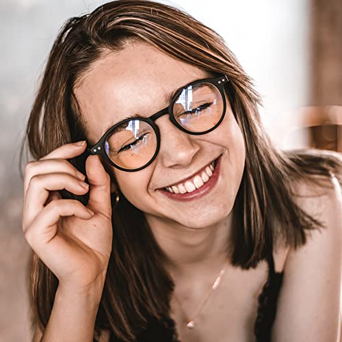 ZENOTTIC Reading Glasses Blue Light Blocking Round Glasses for Men Women Magnification 0.0 1.0 1.5 2.0 2.5 3.0 3.5 - Image 2