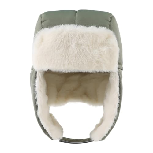 JANGANNSA Waterproof &Windproof Winter Baby Beanie Fleece Lined Kids Trapper Hat Earflap Warm Hat for Boys Girls (Army Green, 1-3 Years) - Image 2