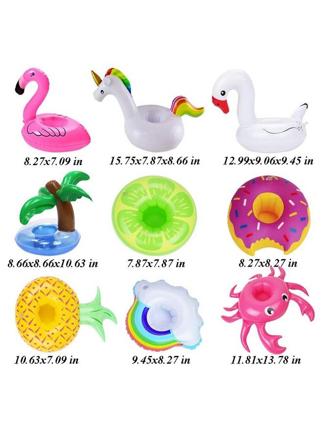 iShyan Inflatable Drink Holder 15 Pack Drink Floats Inflatable Cup Holders Flamingo Coasters For Swimming Pool Party - Image 3