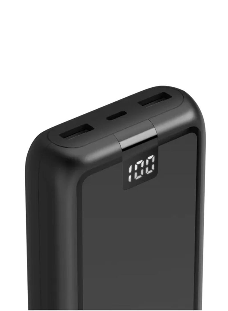 هاما مجموعة باور بانك عالية الأداء 20 باور بانك سريعة الشحن 20000 مللي أمبير في الساعة / باور بانك مزود بمدخل USB-C ومدخلين USB-A ومدخل USB-C / حماية من الشحن الزائد / حماية من الحرارة الزائدة / حماية من التفريغ الزائد - أسود - Image 4