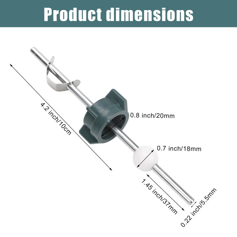 PEUTIER Lavatory Pop Up Center Piece Assembly, Sink Ball/Pivot Rod Replacement Parts Bathroom Sink Drain Repair Kit Compatible with Price Pfister Pop Up Stopper and Other Popular Brands Replacement for PS2673 - Image 2