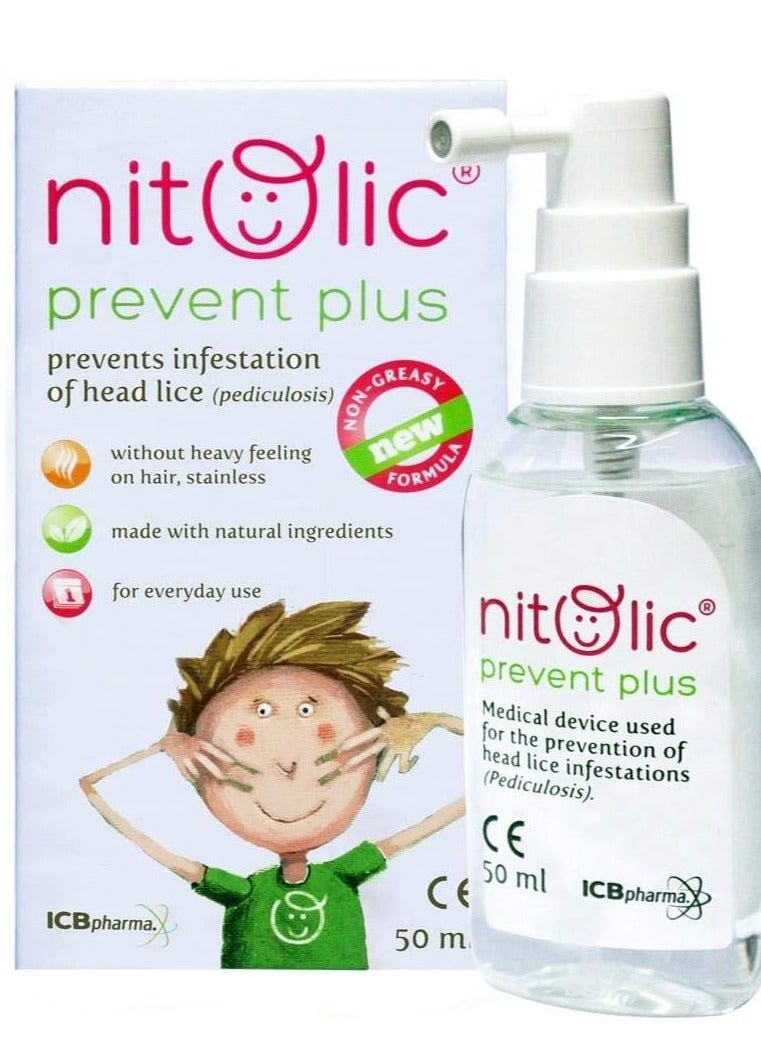 Nitolic Nitolic Prevent Plus Prevents Infestation Of Head Lice Pediculosis 50ML