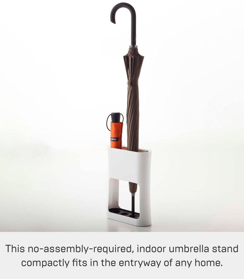 Yamazaki Home Oval Oval Umbrella Stand - Holder for Umbrellas & Walking Canes - Abs Plastic - Holds Up to 4 Umbrellas - Image 3