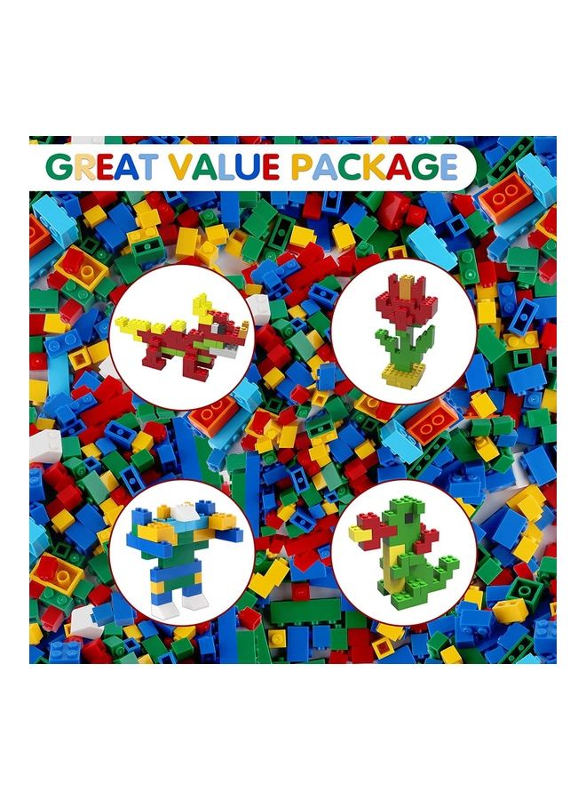 Loquat MTBLOCKSET04 1000-Piece Classic Small Building Bricks Creative Play Set 1000 3+ Years - Image 3