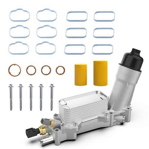 keriolee Aluminum Engine Oil Cooler, Oil Filter Housing 3.6L Adapter For 2017-2018 Chrysler 200 300 Jeep Cherokee Grand Cherokee Dodge Charger Challenger Journey Wrangler Ram ProMaster - Image 1