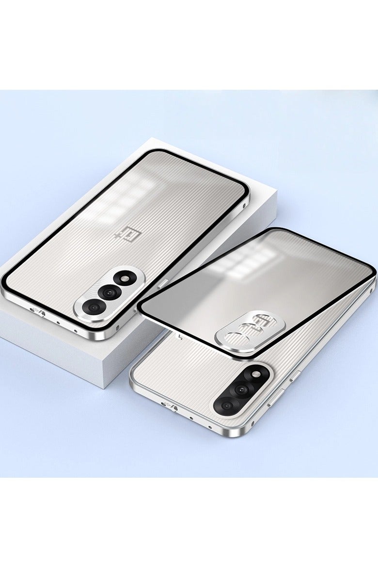 general Protective case compatible with OnePlus NORD 5, metal single-sided snap-on shockproof protective case, precision lens holes fully covered for protection.
