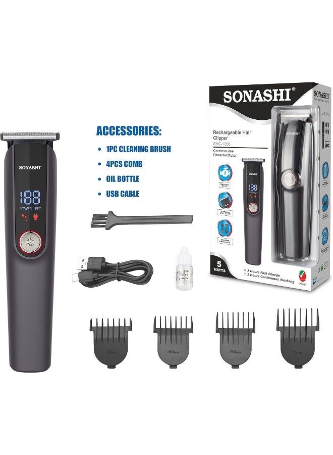 Sonashi SHC-1056 Rechargeable Hair Clipper Black - Image 4