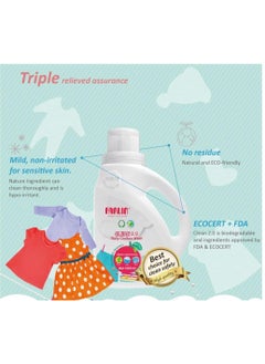 FARLIN Clean 2.0 Baby Clothes Wash With Natural Plants Eco-Friendly Cleansers - 1000ml  - Image 4