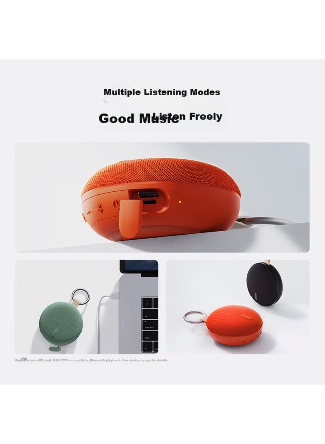 M I Redmi Bluetooth Speaker 2 Orange Speaker Sound Long Battery Life Ip67 Dustproof And Waterproof Outdoor Portable Card Insertion Sound Bass Cannon Gift Home Use - Image 2