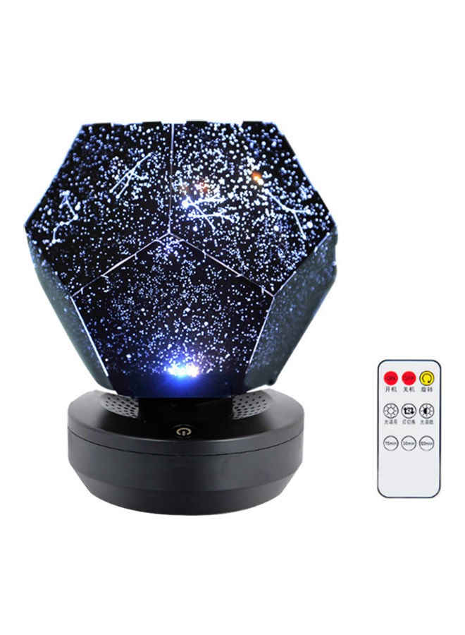 Loquat Romantic Projector Led Light Dreamlike Stars Projection Lamp Bedroom Home Decor black 13.9 x 8.4 x 13.9cm - Image 1