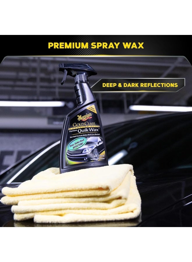 Meguiar's Meguiar's G7716 Gold Class Carnauba Quik Wax, Special Blend for Richness and Shine, Clear Coat Safe Meguiar's Quik Wax, Spray that Leaves Lasting Results without Residue, 16 Oz Containe - Image 3