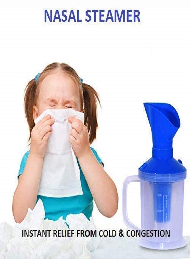 Dutiful 3 in 1 Mini Nozzle Inhaler & Nose Vaporizers Steamer for Facial, Cold and Cough (Blue) - Image 2