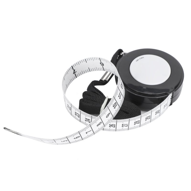 Retractable Body Tape Measure 2-Sided Accurate Inch Centimeter Scale - Non-Stretch Soft Plastic Portable Measuring Tape for Fitness Sewing Waist Arms - Image 5