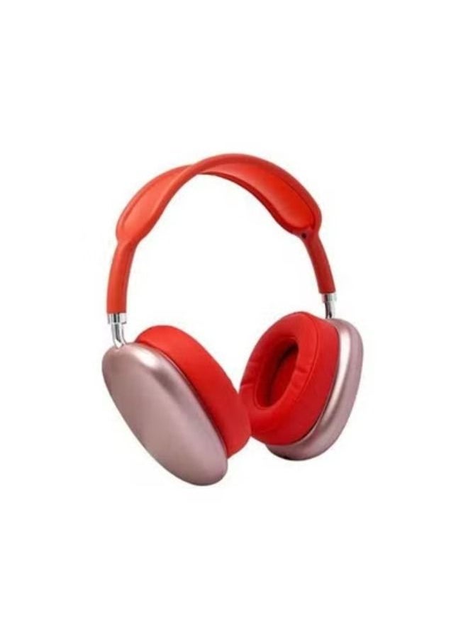 Generic - P9 Headphone Bluetooth Compatible Music Wireless Headset With Microphone Supports, red - Image 1
