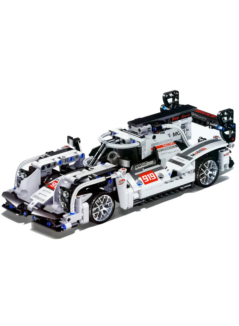 Super Car Toy – Pull Back Function Racing  919 Model for Kids & Adult  Educational DIY Construction Set ( 508+ Pieces Building Blocks) - Image 2