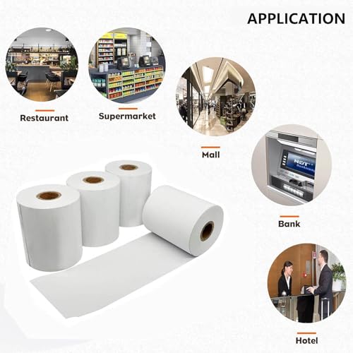 Cubic 57mm x 15m Thermal Paper Rolls - 55 GSM (Pack of 10) | Premium Billing Rolls for POS & Receipt Printers - Image 2