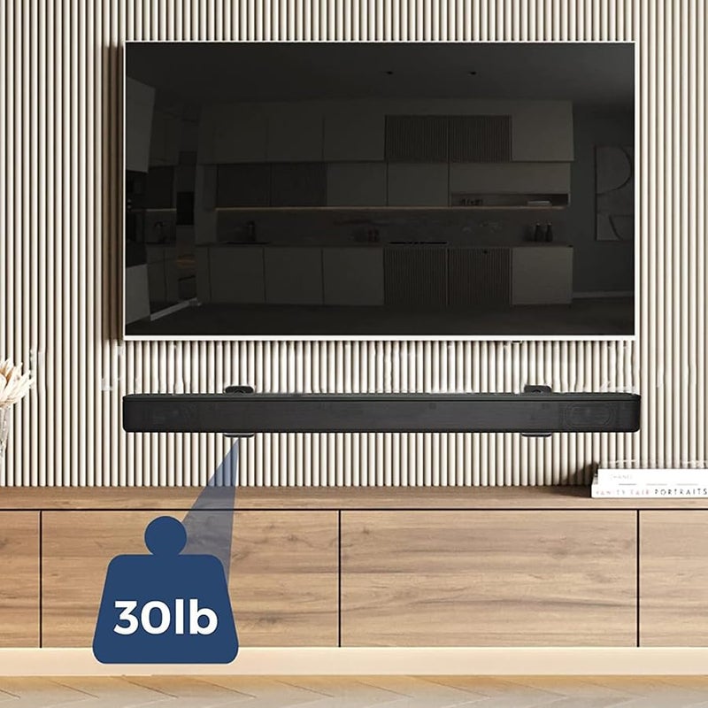 حوامل الحائط من الفولاذ الأسود لمكبرات الصوت المنزلية الترفيهية، حوامل قابلة للتعديل على شكل حرف L - Image 4