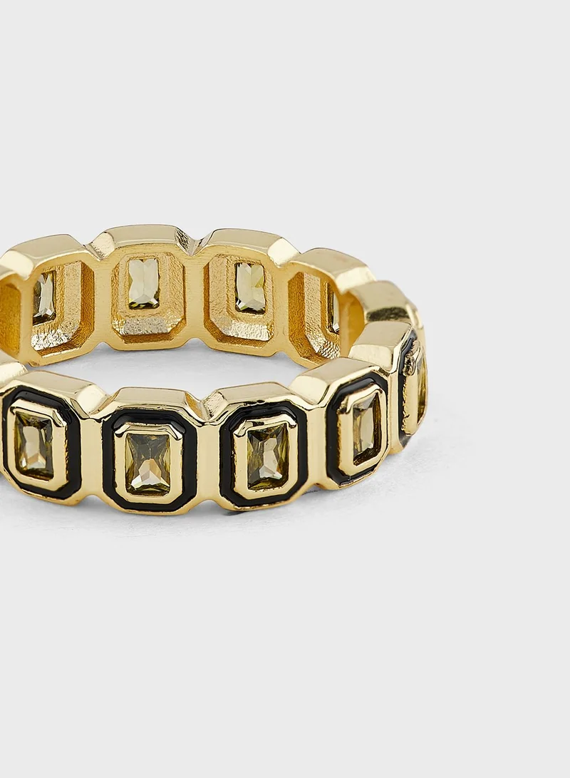 LUV AJ Bezel Ballier Rings