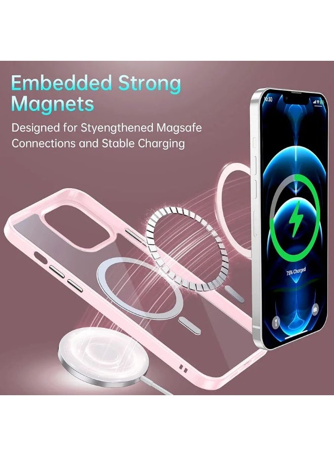 أكاليكس جراب مغناطيسي لهاتف آيفون 11 [مقاوم للصدمات ونحيف]، غطاء خلفي صلب شفاف مع حماية فائقة |وردي - Image 4