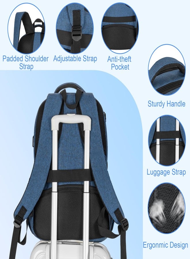 ANILD Lunch Backpack, 17 Inch Laptop Backpack with Insulated Cooler Compartment for Men Women, Travel Work Computer Backpack - Image 5