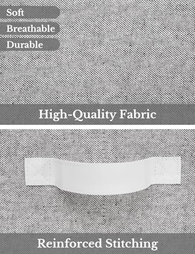 StorageWorks صناديق تخزين StorageWorks لخزانة الملابس، صندوق منظم على شكل شبه منحرف للرفوف، سلة ملابس قماشية، سلال تنظيم قابلة للطي مع مقابض، كبيرة، رمادية، 3-pack - Image 3