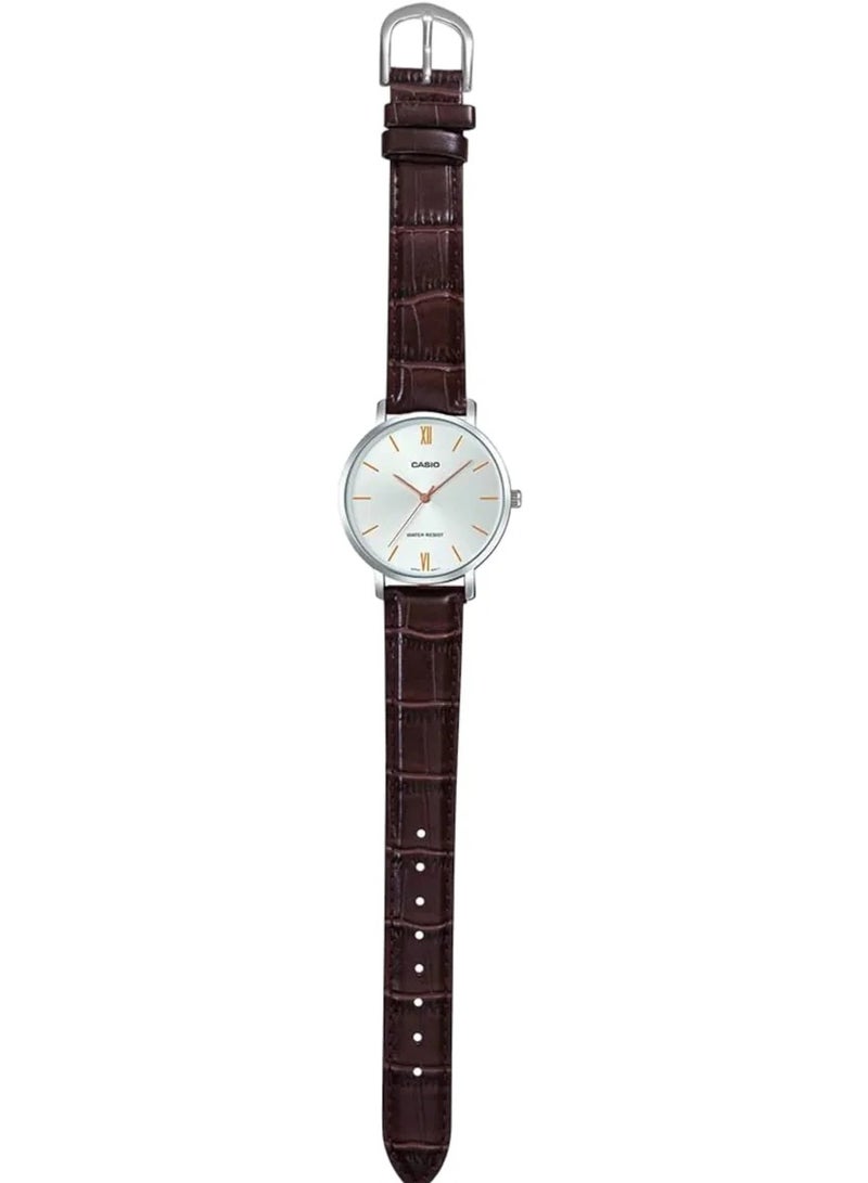 كاسيو Casio Women's Quartz Watch, Analog Display and Stainless Steel Strap LTP-VT01L-7B2UDF - Image 2