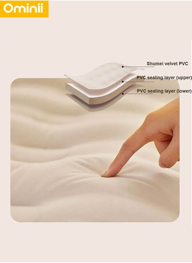Ominii - Double Air Mattress, Portable Inflatable Bed with Built-in Pump, One-Button Quick Automatic Inflation/Deflation, Ideal for Home or Outdoor Travel Camping - Image 1
