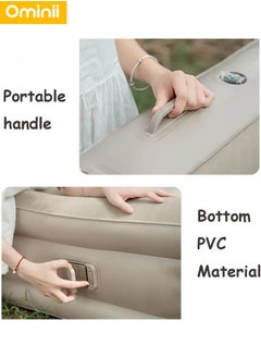 Ominii Double Air Mattress, Portable Inflatable Bed with Built-in Pump, One-Button Quick Automatic Inflation/Deflation, Ideal for Home or Outdoor Travel Camping  - Image 2
