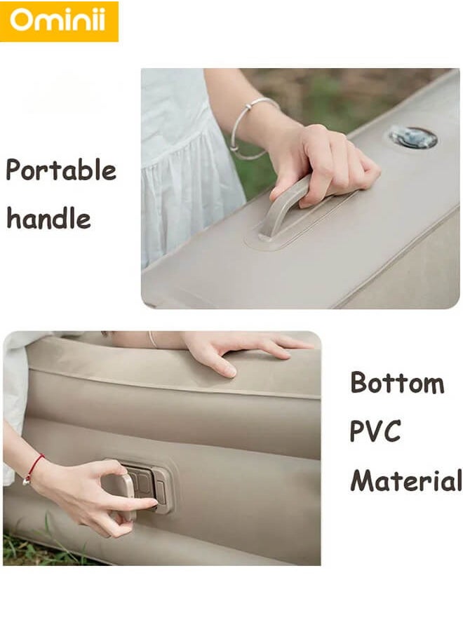 Ominii - Double Air Mattress, Portable Inflatable Bed with Built-in Pump, One-Button Quick Automatic Inflation/Deflation, Ideal for Home or Outdoor Travel Camping - Image 1