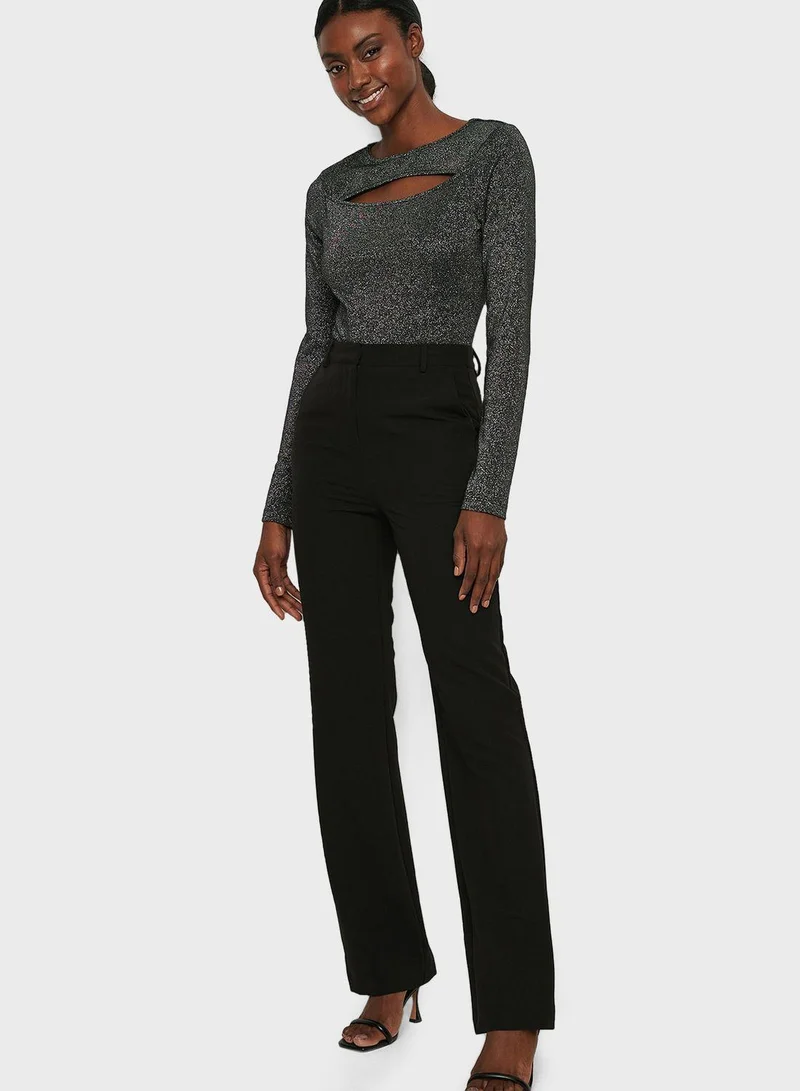 NA-KD Cut Out Detail Knitted Top