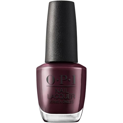 OPI Nail Lacquer Complimentary Wine | Opaque Dark Red CrÃ¨me Chip Resistant Nail Polish | Muse of Milan Collection - Image 1