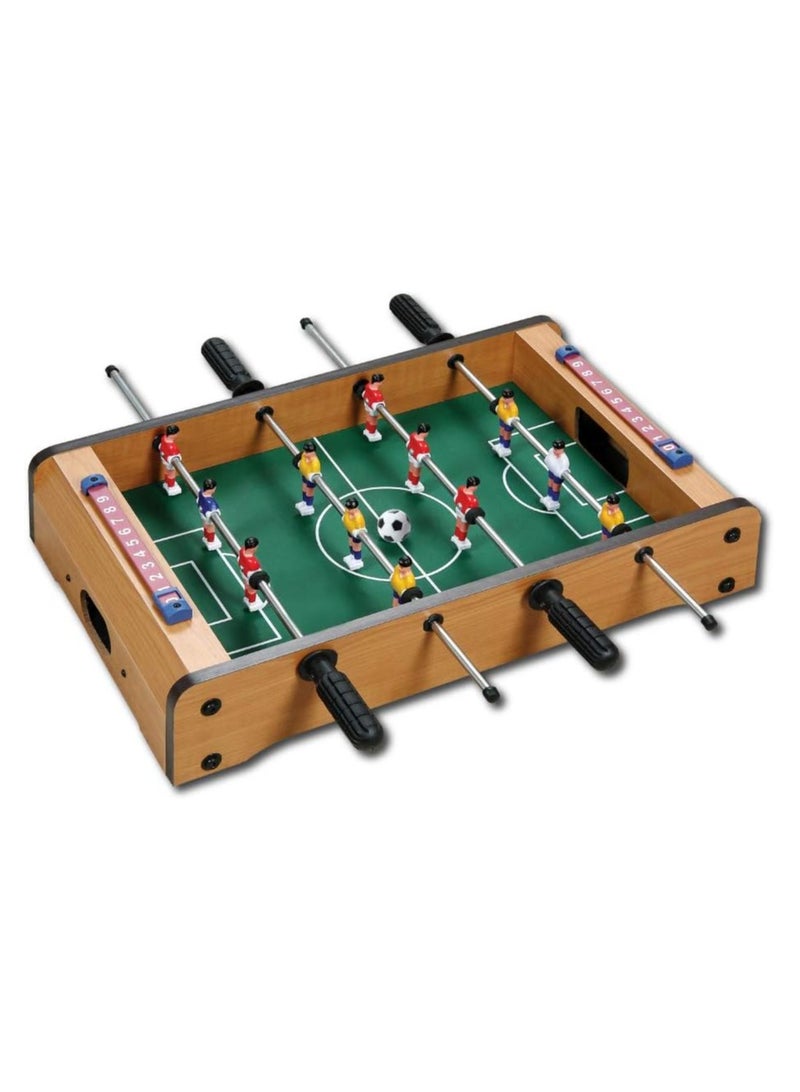 Wooden Table Top Mini Table Football, Soccer Ball Game- 50x50x10cm